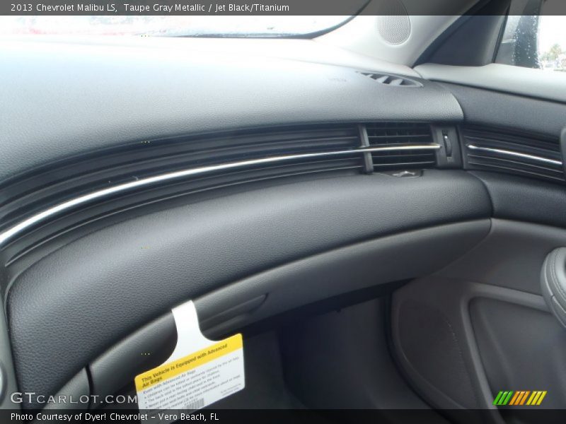 Taupe Gray Metallic / Jet Black/Titanium 2013 Chevrolet Malibu LS