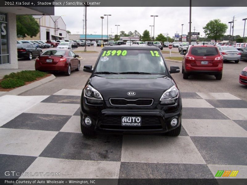 Shadow Black / Sand/Black Leather 2012 Kia Soul +