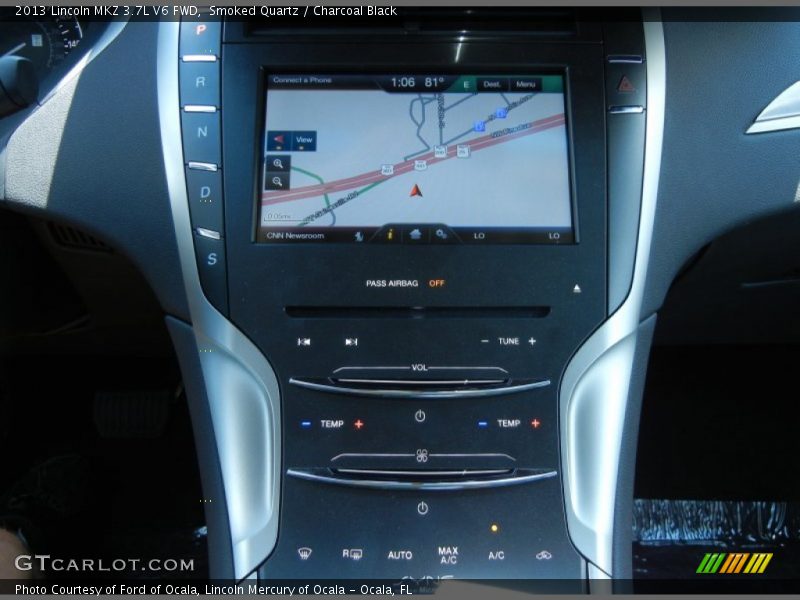 Smoked Quartz / Charcoal Black 2013 Lincoln MKZ 3.7L V6 FWD