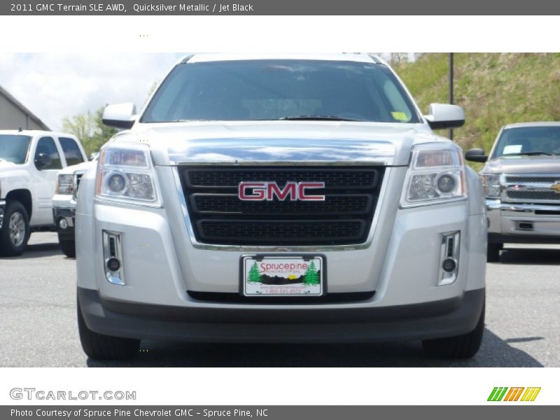 Quicksilver Metallic / Jet Black 2011 GMC Terrain SLE AWD