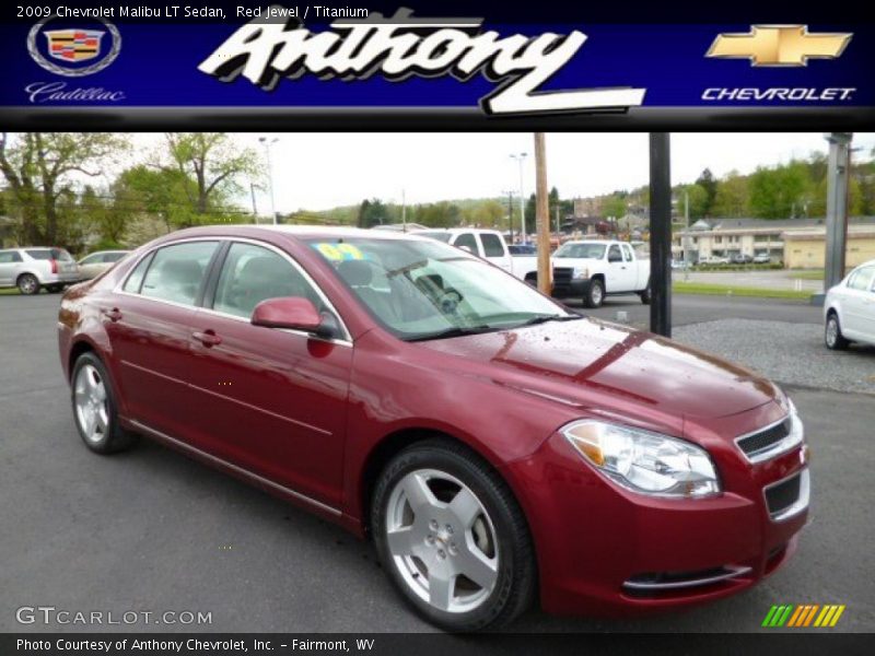 Red Jewel / Titanium 2009 Chevrolet Malibu LT Sedan