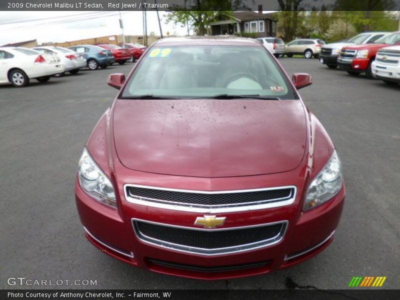 Red Jewel / Titanium 2009 Chevrolet Malibu LT Sedan