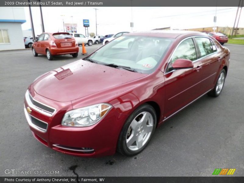 Red Jewel / Titanium 2009 Chevrolet Malibu LT Sedan