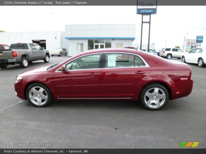 Red Jewel / Titanium 2009 Chevrolet Malibu LT Sedan