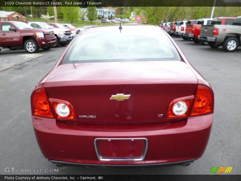 Red Jewel / Titanium 2009 Chevrolet Malibu LT Sedan