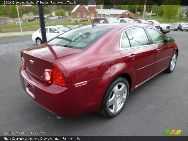Red Jewel / Titanium 2009 Chevrolet Malibu LT Sedan