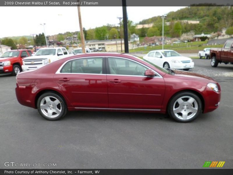 Red Jewel / Titanium 2009 Chevrolet Malibu LT Sedan