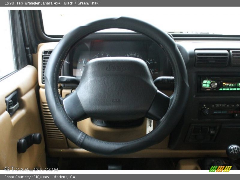 Black / Green/Khaki 1998 Jeep Wrangler Sahara 4x4