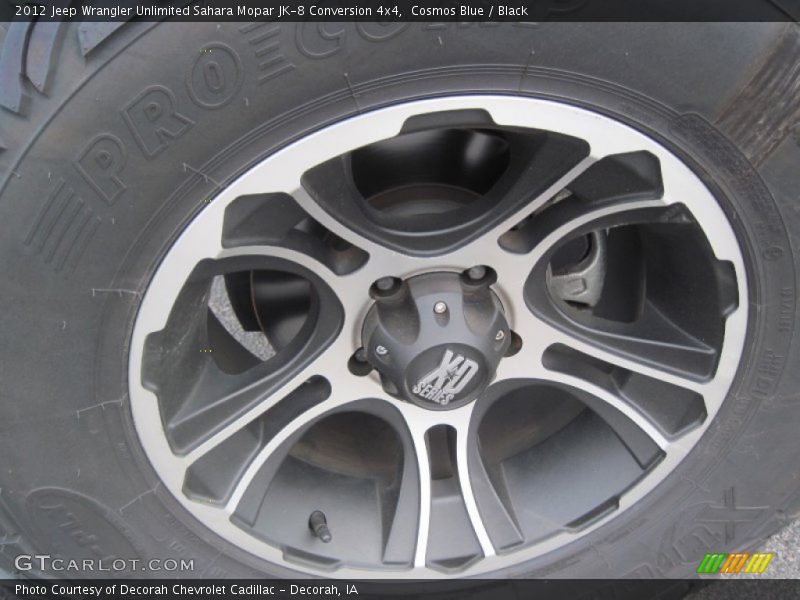 Cosmos Blue / Black 2012 Jeep Wrangler Unlimited Sahara Mopar JK-8 Conversion 4x4