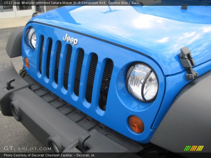 Cosmos Blue / Black 2012 Jeep Wrangler Unlimited Sahara Mopar JK-8 Conversion 4x4