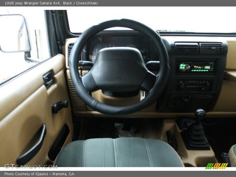 Black / Green/Khaki 1998 Jeep Wrangler Sahara 4x4