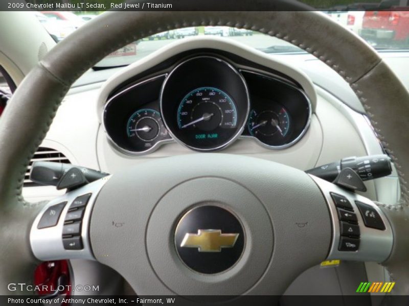 Red Jewel / Titanium 2009 Chevrolet Malibu LT Sedan