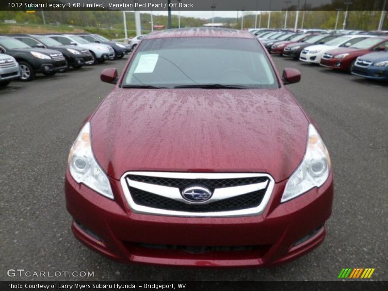 Venetian Red Pearl / Off Black 2012 Subaru Legacy 3.6R Limited