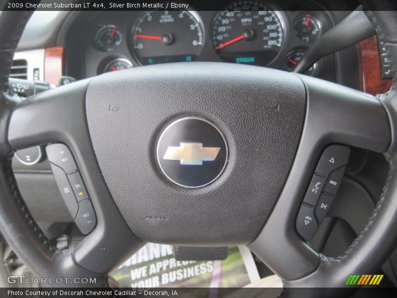 Silver Birch Metallic / Ebony 2009 Chevrolet Suburban LT 4x4