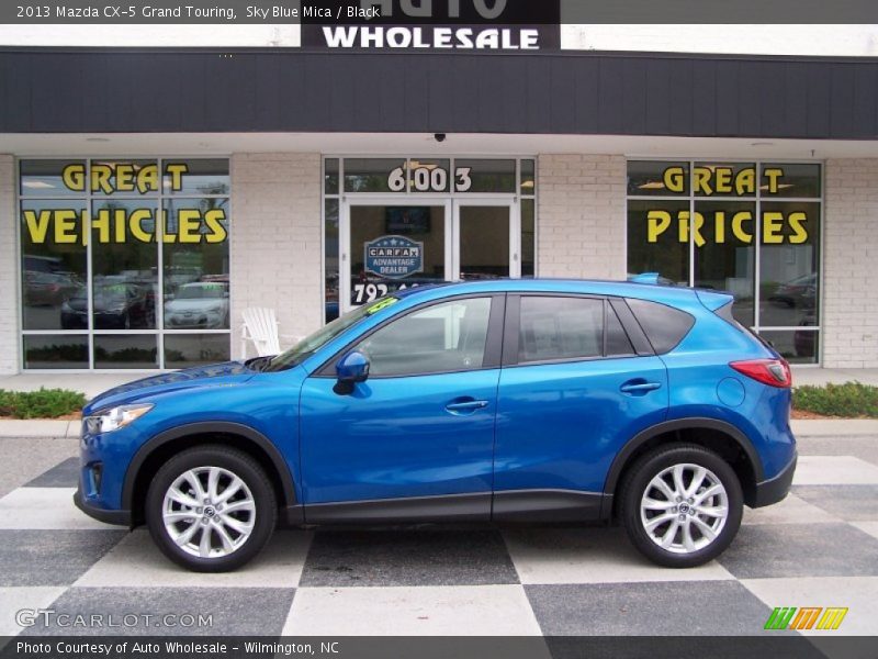 Sky Blue Mica / Black 2013 Mazda CX-5 Grand Touring