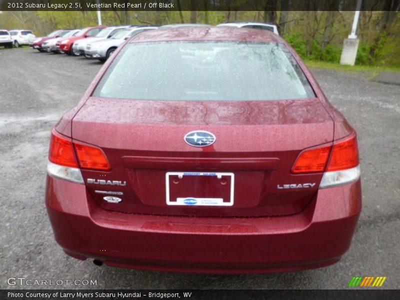 Venetian Red Pearl / Off Black 2012 Subaru Legacy 2.5i