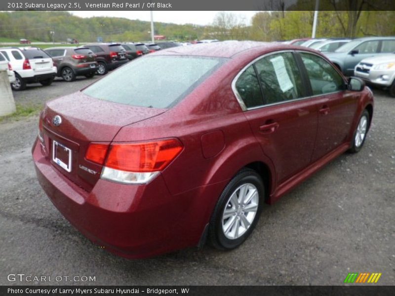 Venetian Red Pearl / Off Black 2012 Subaru Legacy 2.5i