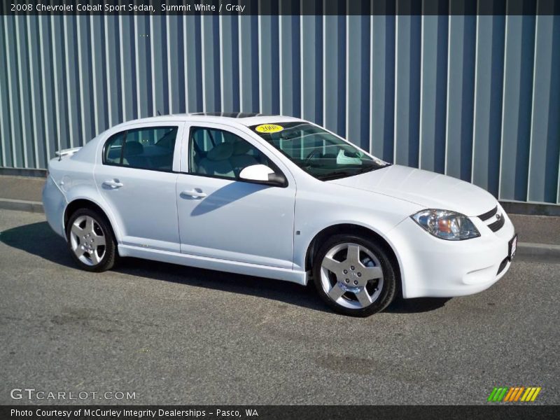 Summit White / Gray 2008 Chevrolet Cobalt Sport Sedan