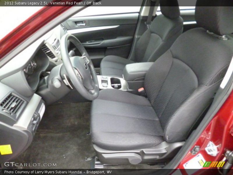  2012 Legacy 2.5i Off Black Interior