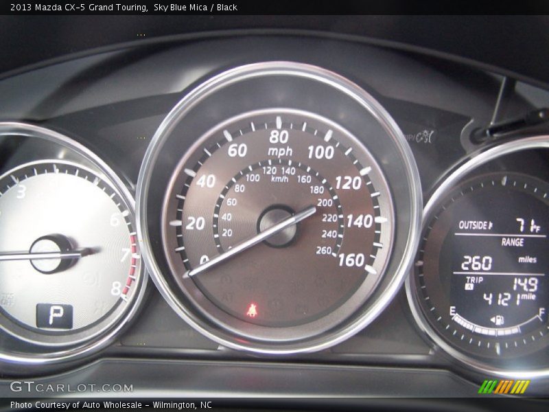 Sky Blue Mica / Black 2013 Mazda CX-5 Grand Touring