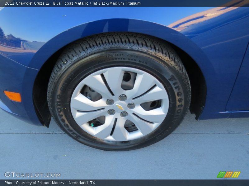 Blue Topaz Metallic / Jet Black/Medium Titanium 2012 Chevrolet Cruze LS