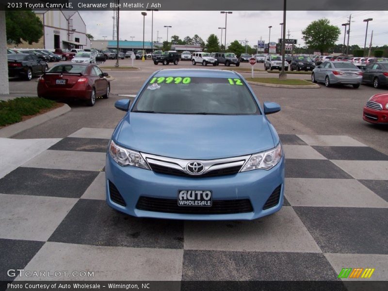 Clearwater Blue Metallic / Ash 2013 Toyota Camry LE