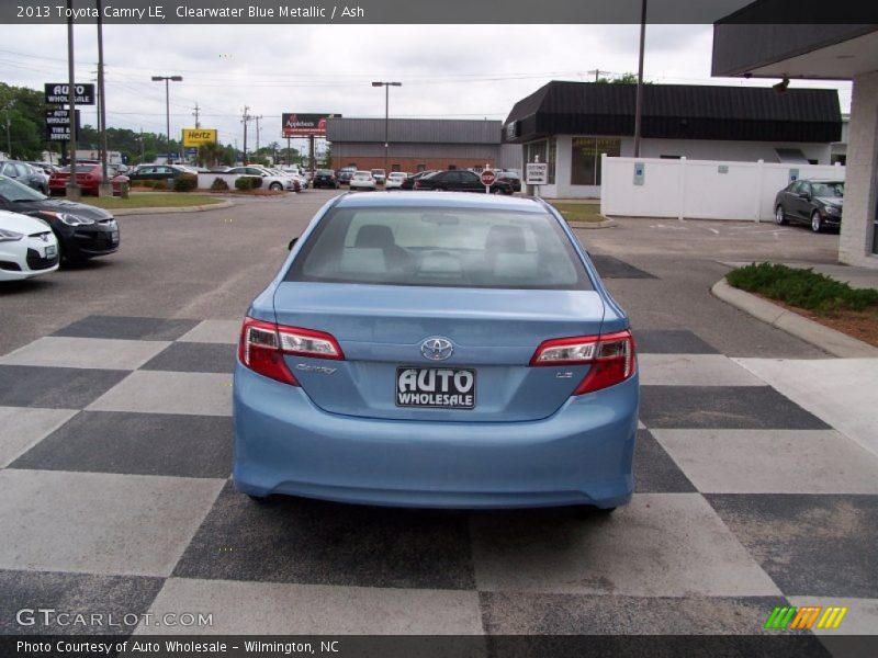 Clearwater Blue Metallic / Ash 2013 Toyota Camry LE