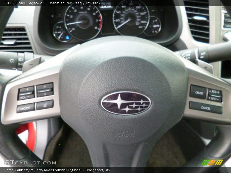 Venetian Red Pearl / Off Black 2012 Subaru Legacy 2.5i