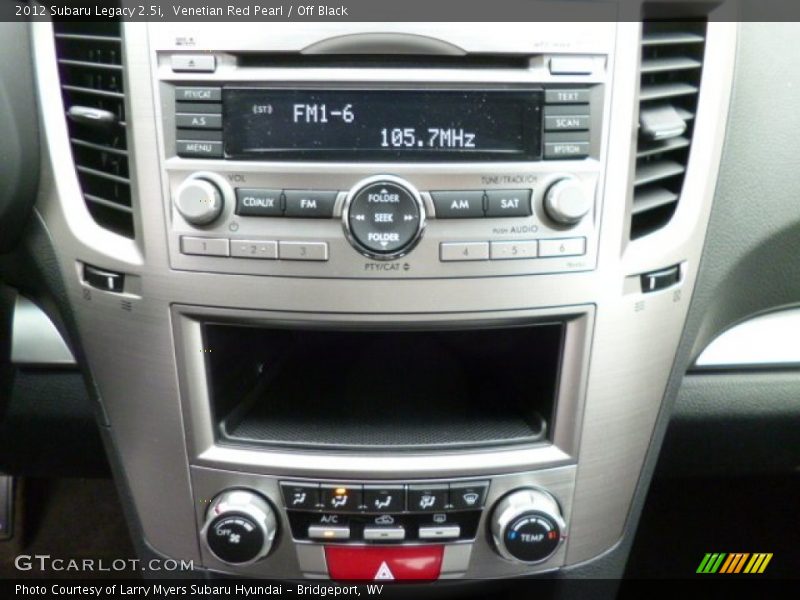 Venetian Red Pearl / Off Black 2012 Subaru Legacy 2.5i