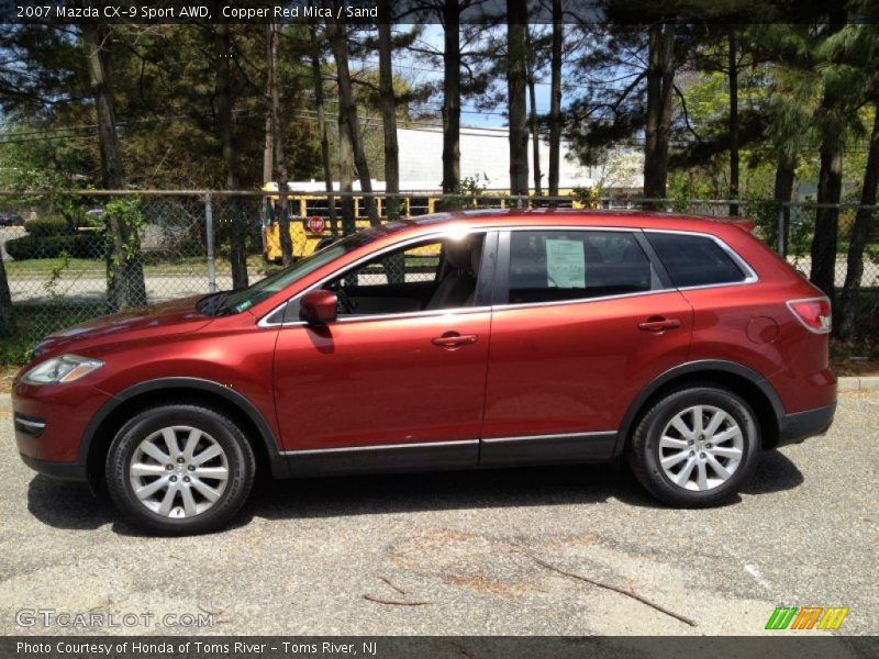 Copper Red Mica / Sand 2007 Mazda CX-9 Sport AWD