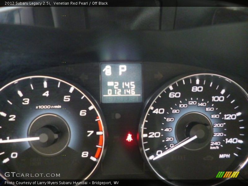 Venetian Red Pearl / Off Black 2012 Subaru Legacy 2.5i