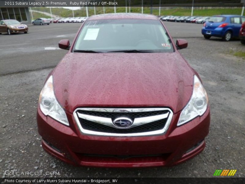 Ruby Red Pearl / Off-Black 2011 Subaru Legacy 2.5i Premium