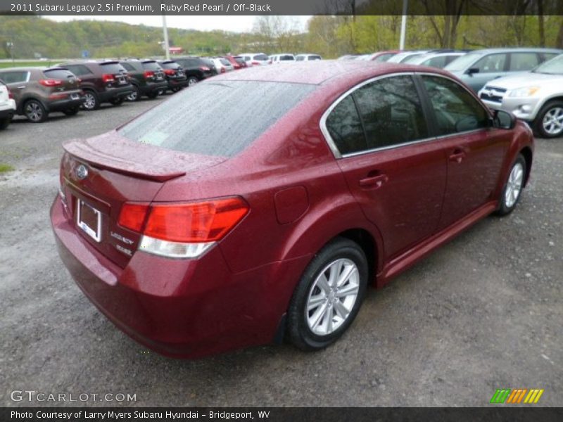 Ruby Red Pearl / Off-Black 2011 Subaru Legacy 2.5i Premium