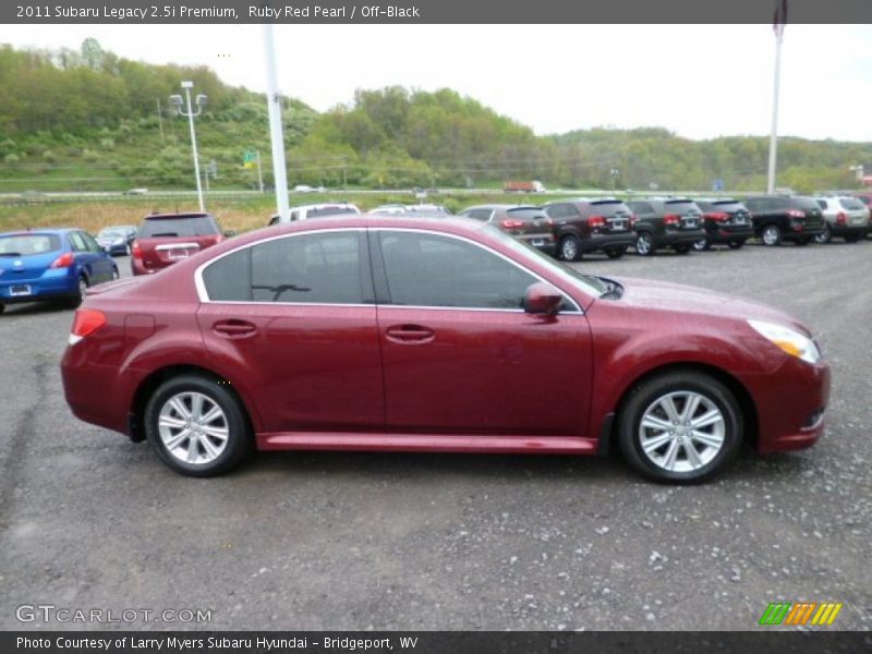 Ruby Red Pearl / Off-Black 2011 Subaru Legacy 2.5i Premium