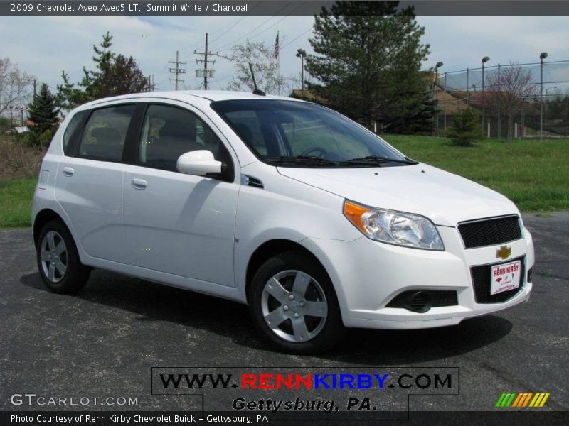Summit White / Charcoal 2009 Chevrolet Aveo Aveo5 LT