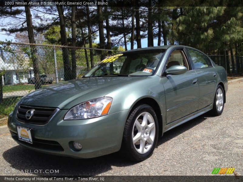 Mystic Emerald Green / Blond 2003 Nissan Altima 3.5 SE