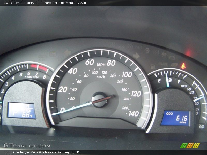 Clearwater Blue Metallic / Ash 2013 Toyota Camry LE