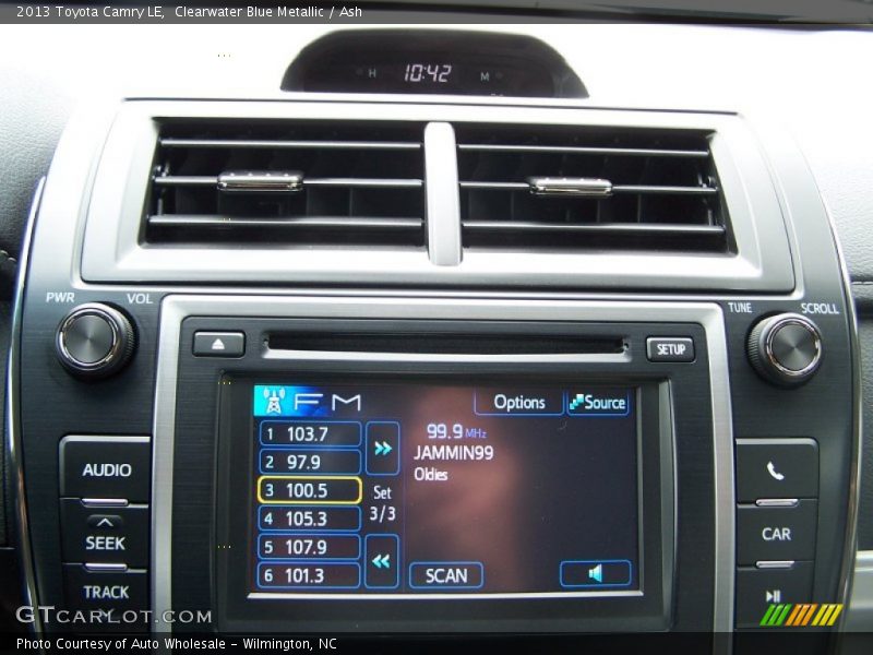 Clearwater Blue Metallic / Ash 2013 Toyota Camry LE
