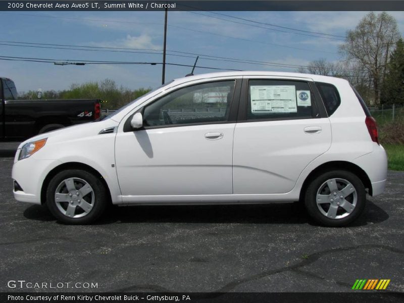 Summit White / Charcoal 2009 Chevrolet Aveo Aveo5 LT