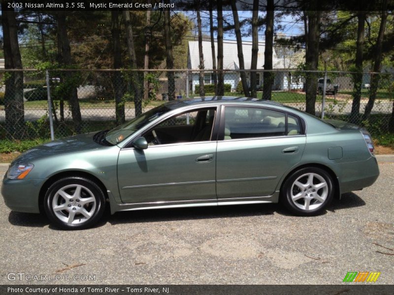 Mystic Emerald Green / Blond 2003 Nissan Altima 3.5 SE