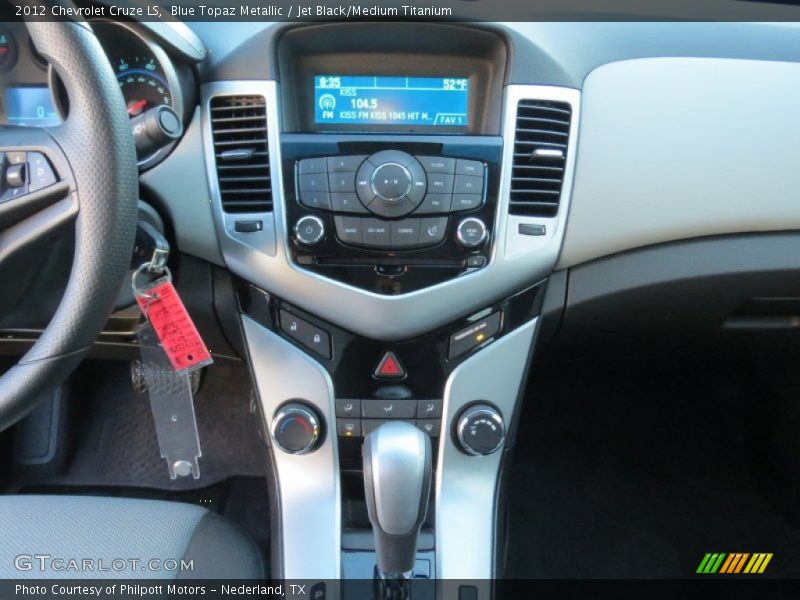 Blue Topaz Metallic / Jet Black/Medium Titanium 2012 Chevrolet Cruze LS