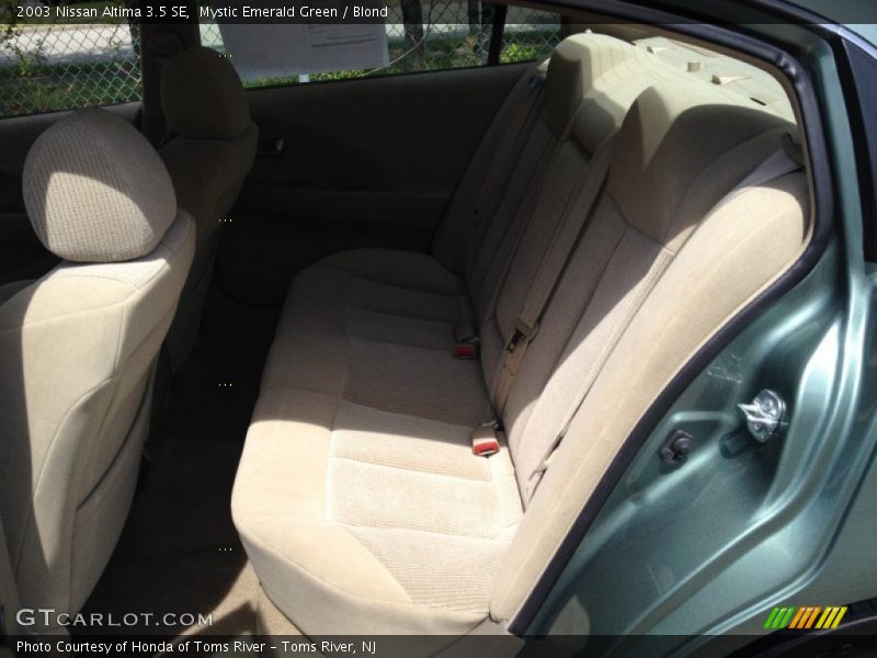 Mystic Emerald Green / Blond 2003 Nissan Altima 3.5 SE