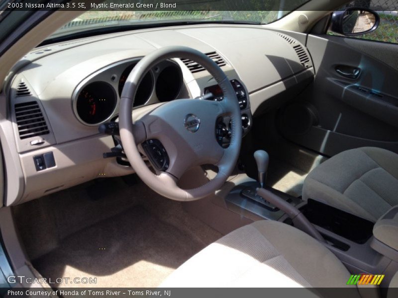 Mystic Emerald Green / Blond 2003 Nissan Altima 3.5 SE