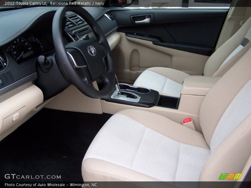 Barcelona Red Metallic / Ivory 2012 Toyota Camry LE