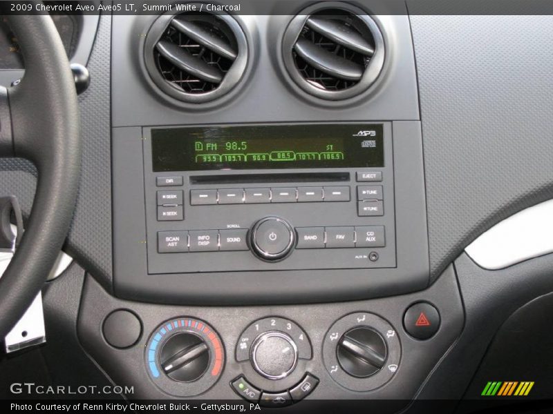 Summit White / Charcoal 2009 Chevrolet Aveo Aveo5 LT