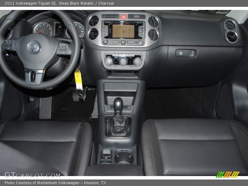 Deep Black Metallic / Charcoal 2011 Volkswagen Tiguan SE