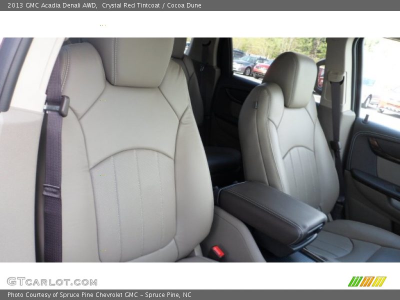 Crystal Red Tintcoat / Cocoa Dune 2013 GMC Acadia Denali AWD