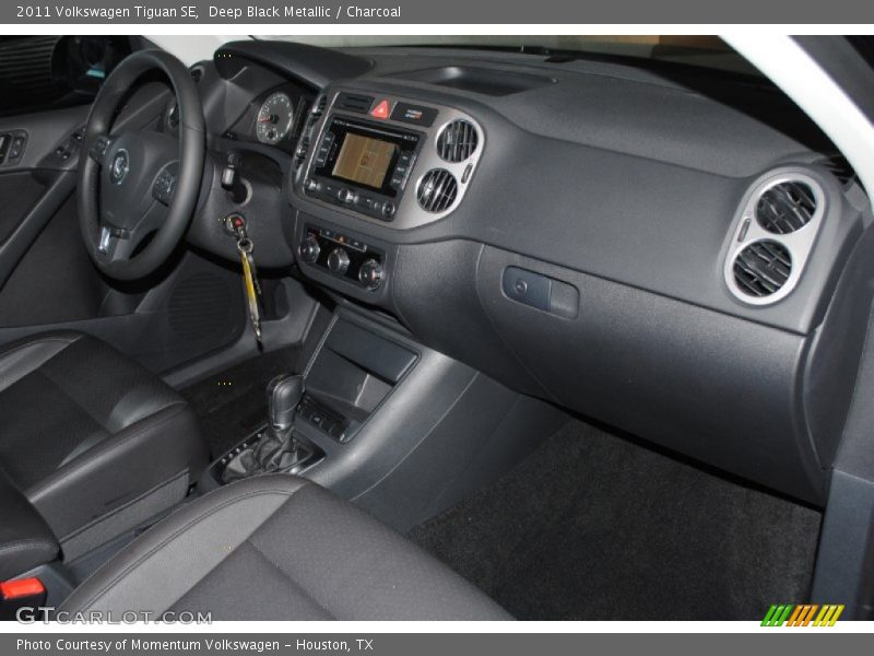 Deep Black Metallic / Charcoal 2011 Volkswagen Tiguan SE