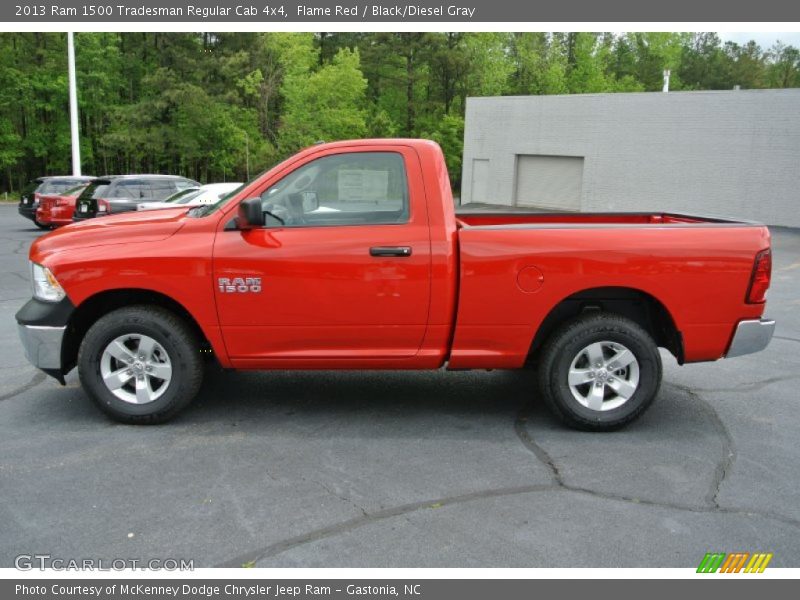  2013 1500 Tradesman Regular Cab 4x4 Flame Red