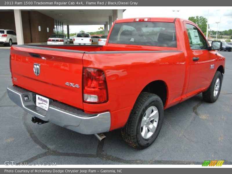 Flame Red / Black/Diesel Gray 2013 Ram 1500 Tradesman Regular Cab 4x4